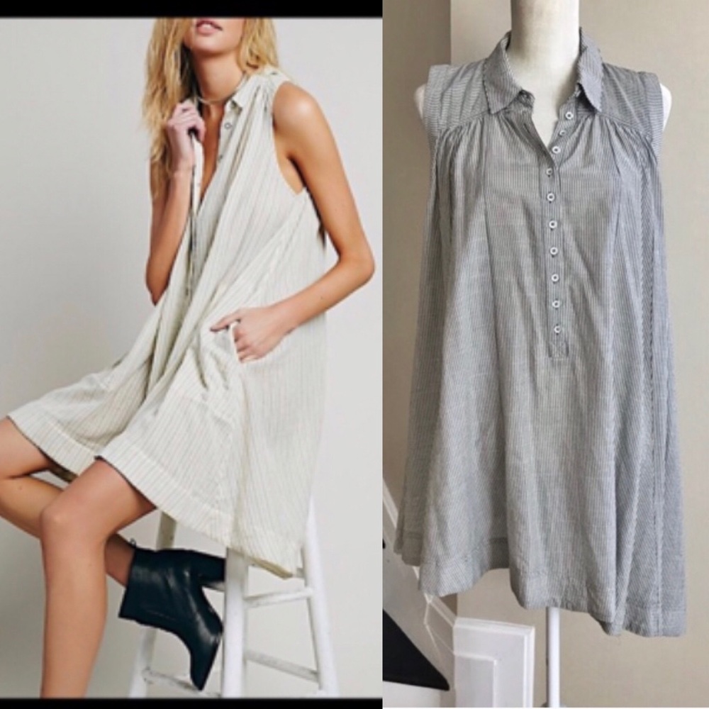 NWT Free People Oversized Shirtdress